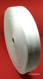 38mm Optical White 100% cotton twill tape